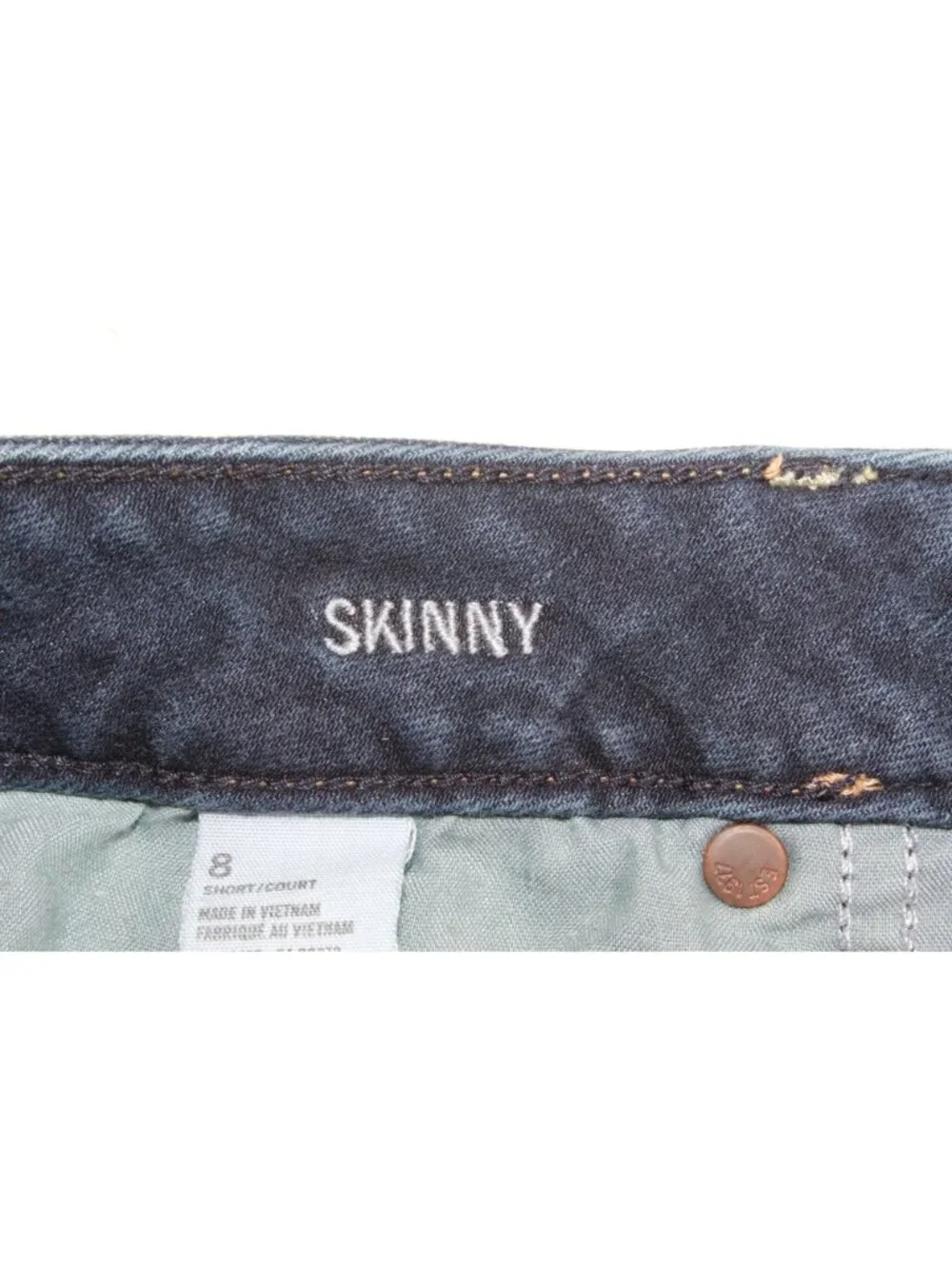 American Eagle Outfitters Dark Wash Stretch Women's Skinny Jeans Size 8 Short